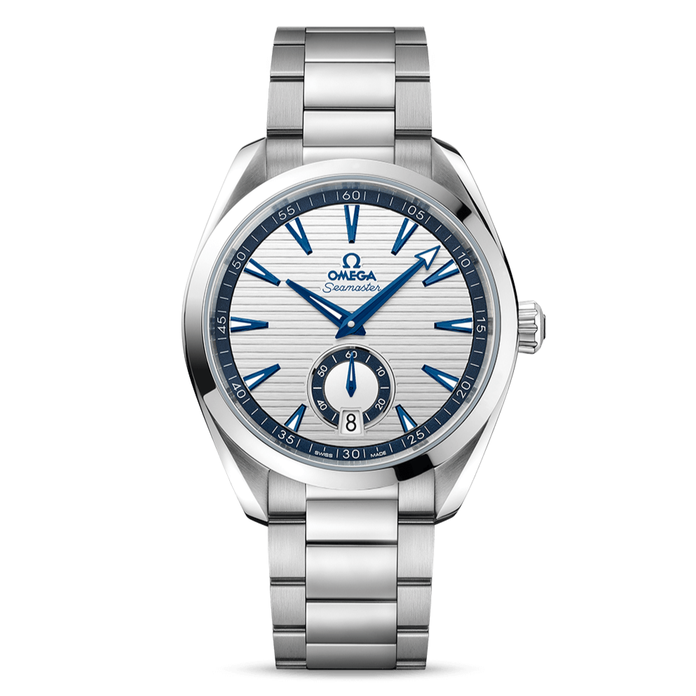 Men's Watch by Omega Featuring Seamaster Aqua Terra Design Co-Axial Master Chronometer Small Seconds with Steel Strap